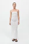 St Agni Doily Column Dress In White