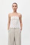 St Agni Doily Top In White