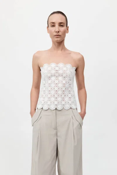 St Agni Doily Top In White