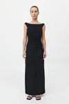 St Agni Double Loop Maxi Skirt In Black