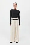 St Agni Double Loop Pants In Off White