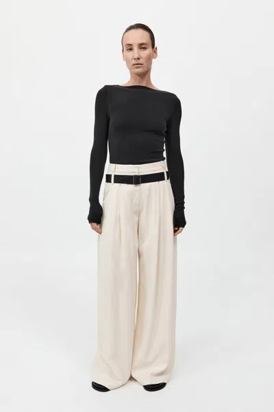 St Agni Double Loop Pants In Off White