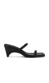 St Agni Double Strap Arc Wedge In Black