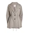 St Agni St. Agni Drawstring Blazer In Beige