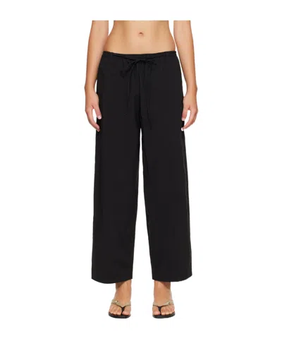 St Agni Drawstring Casual Pants In Black