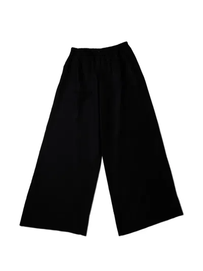 St Agni Elasticated-waistband Pants In Black