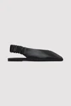 St Agni Envelope Sling Back Flat In Black