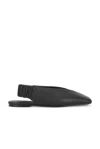 St Agni Envelope Sling Back Flat In Black