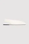 St Agni Envelope Sling Back Flat In White