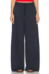 St Agni Everyday Drawstring Pant In Blue