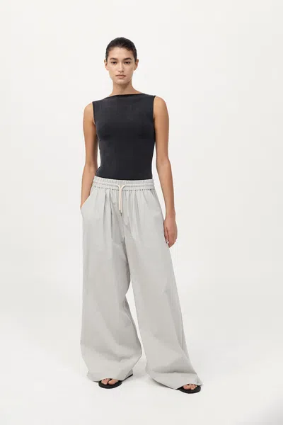 St Agni Everyday Drawstring Pants In Silver