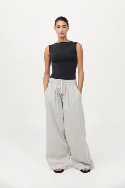 St Agni Everyday Drawstring Pants In Silver