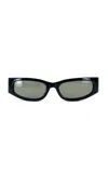 St Agni Everyday Rectangle Acetate Sunglasses In Black
