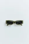 St Agni Everyday Rectangle Sunglasses In Green