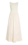 St Agni Bateau Cutout Dress In Ivory