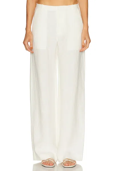 St Agni Fine Band Carter Pant In White