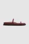 St Agni Fine Double Strap Slide In Plum