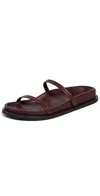St Agni Fine Double Strap Slide In Plum