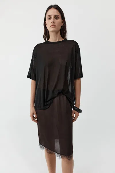 St Agni Fine Jersey Relaxed Tee In Black