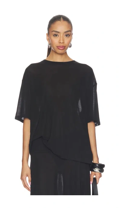 St Agni Fine Jersey Relaxed Tee In Black