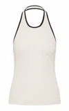 St Agni Fine Line Halter Top In Multi