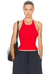St Agni Fine Line Halter Top In Multi