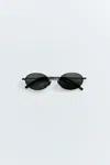 St Agni Fine Metal Oval Sunglasses In Multi
