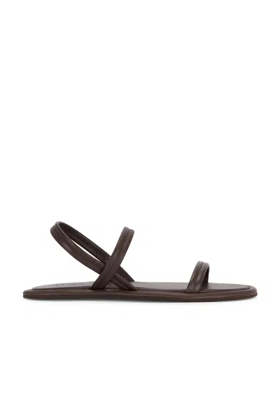 St Agni Fine Strap Sandal In Brown