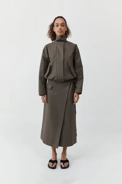 St Agni Flight Jacket In Brown