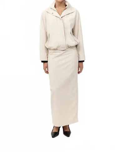 ST AGNI FLIGHT LONG SLEEVE JACKET IN PUTTY