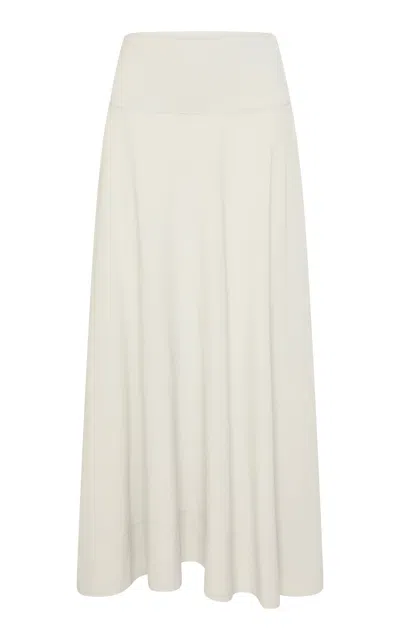 St Agni Fluid Circle-hem Maxi Skirt In Gray