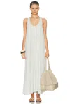 St Agni St. Agni Fluid Tank Dress In Silver