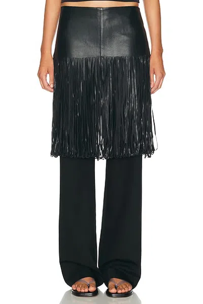 St Agni Fringe Belt Skirt In Black