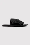 St Agni Gathered Slides In Black