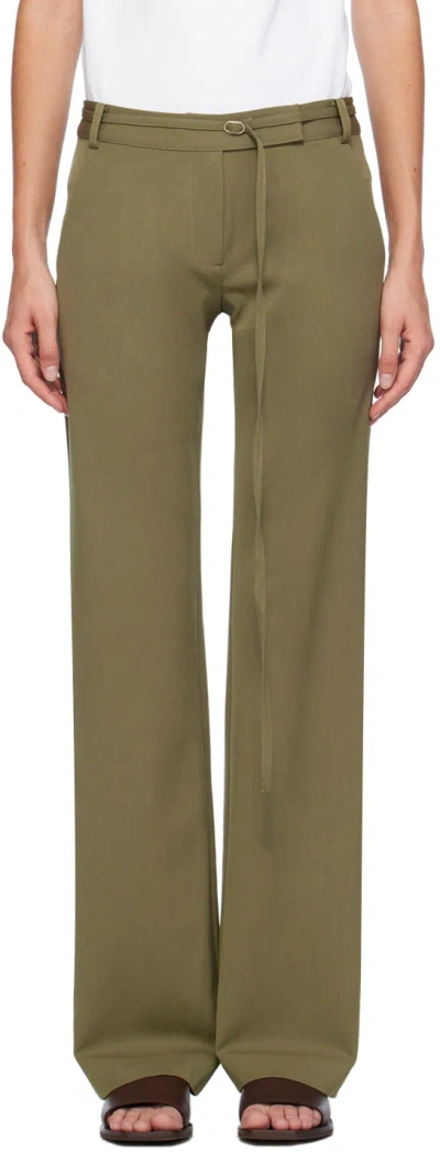 St Agni Green 90s Trousers In Kelp