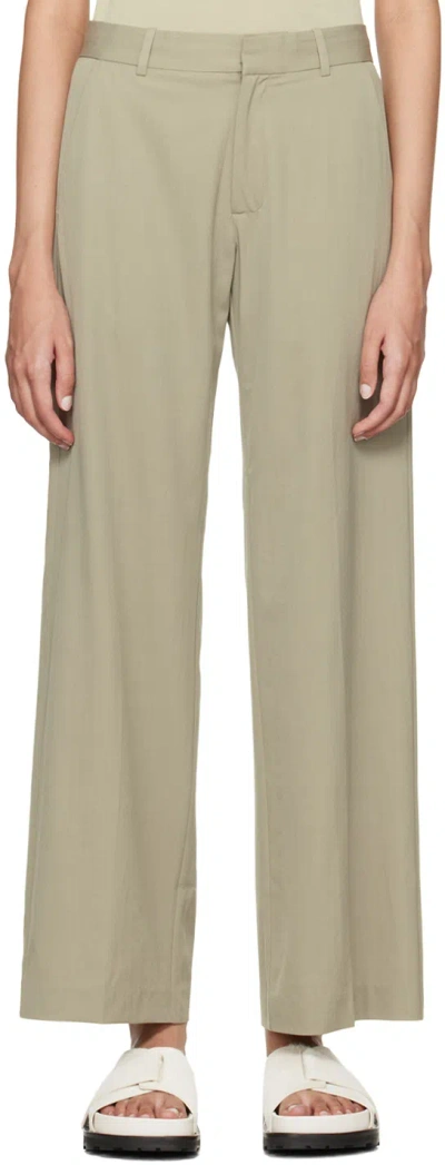 St Agni Green Carter Trousers In Brown