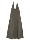 St Agni Halterneck Sleeveless Maxi Dress In Neutral
