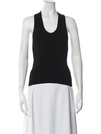 Pre-owned St Agni Halterneck Sleeveless Top In Black