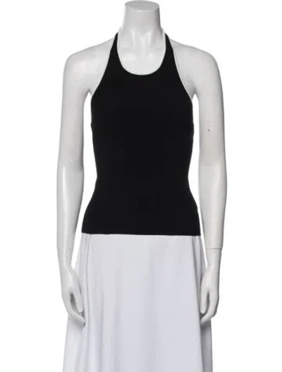 Pre-owned St Agni Halterneck Sleeveless Top W/ Tags In Black