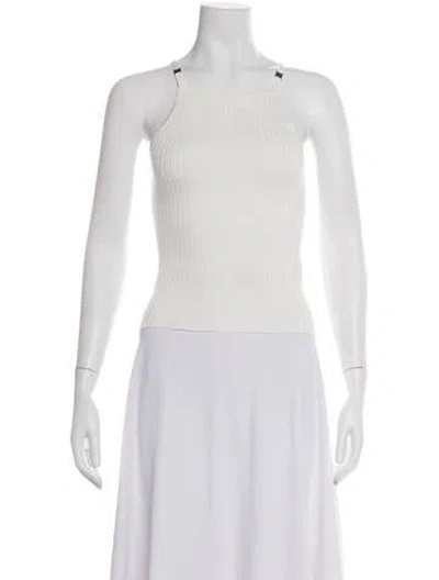Pre-owned St Agni Halterneck Sleeveless Top W/ Tags In White