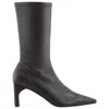 St Agni Hanne Black Leather Boots In Black
