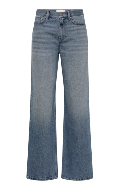 St Agni St. Agni High-rise Cotton Sculpt Jeans In Blue