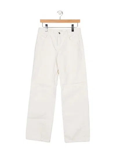 Pre-owned St Agni High-rise Straight Leg Jeans In Neutrals