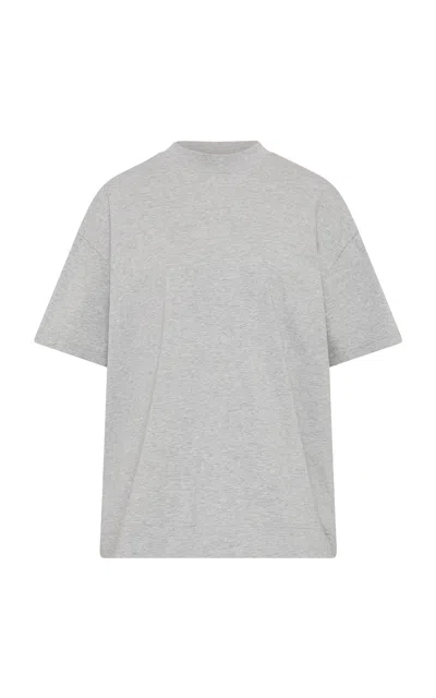 St Agni Homme Boxy Cotton T-shirt In Gray