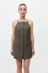 St Agni Hybrid Tailored Mini Dress In Kalamata