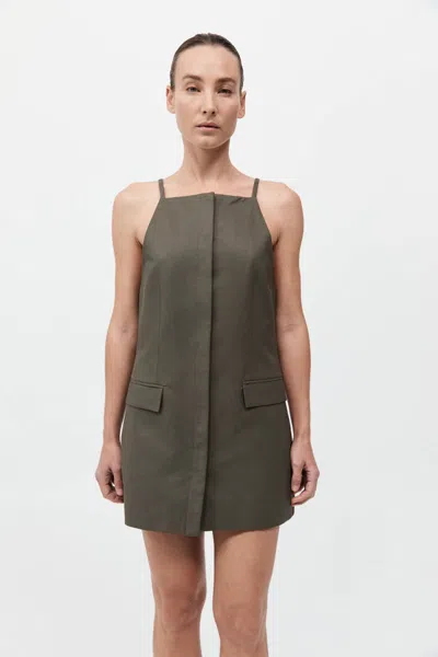 St Agni Hybrid Tailored Mini Dress In Kalamata
