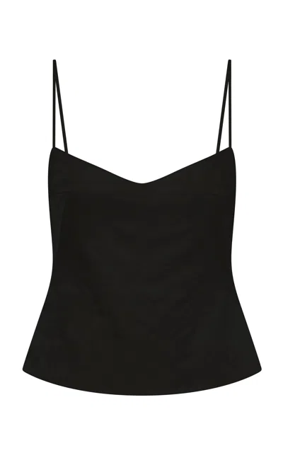 St Agni St. Agni Jacquard Silk Wool Cami In Black