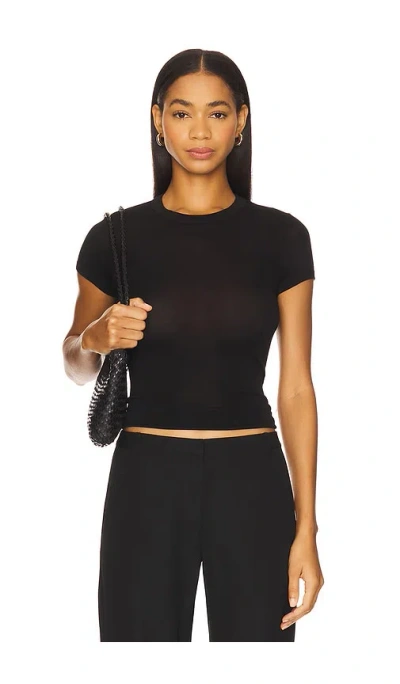 St Agni Jersey Baby Tee In Black