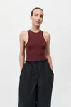 St Agni Jersey Tank In Currant