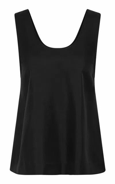 St Agni Jordan Button Up Top In Black